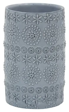 SPIRELLA kelímek na zubní kartáčky RELIEF šedý / porcelán