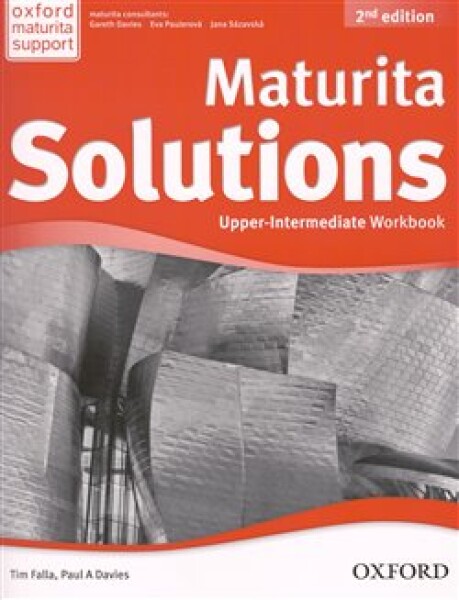 Maturita Solutions 2nd Edition Upper Intermediate Workbook Tim Falla,