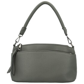 Stylová dámská koženková kabelka na rameno Trixi, tmavě šedá
