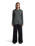 Unisex merino triko dlouhý rukáv ICEBREAKER Unisex 150 LS Tee, Obsidian velikost: XL
