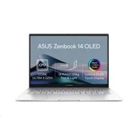 ASUS Zenbook 14 stříbrná / Notebook / 14" WUXGA OLED T / Intel Core Ultra 5 225H / 16GB / 512GB SSD / Intel Arc 130T (UX3405CA-OLED577WZ)