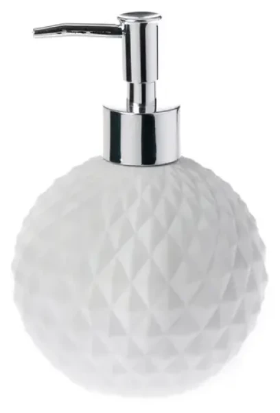 Spirella ALISON bílá / Dávkovač mýdla / porcelán / 480 ml / 17 cm