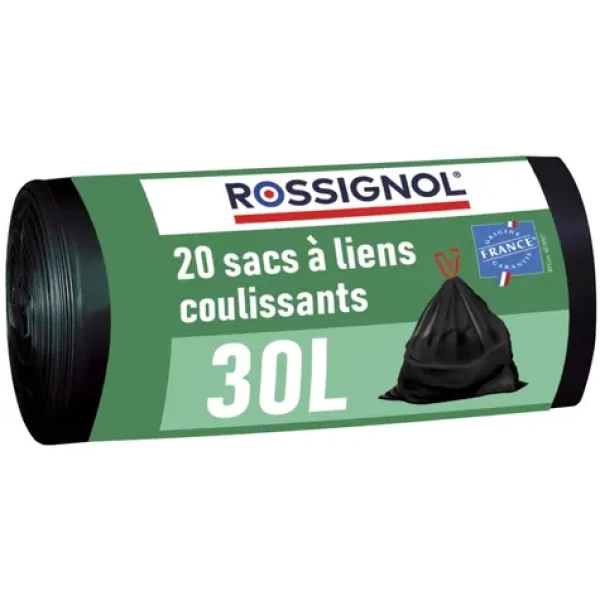 Rossignol Bagy 99138 černé / Sáčky do koše 30 L / balení 20 ks / 23 µm (3019920991388)