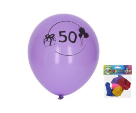 Ptakoviny.cz Balónek nafukovací s číslem 50 - sada 5ks