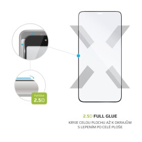 FIXED Full-Cover Ochranné tvrzené sklo pro Apple iPhone 12 černá / lepení přes celý displej (FIXGFA-557-BK)