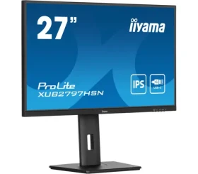 27" IIYAMA ProLite XUB2797HSN-B2 černá / IPS / 1920x1080 / 16:9 / 1ms / 1000:1 / 300cd / repro / HDMI / DP / USB-C (XUB2797HSN-B2)