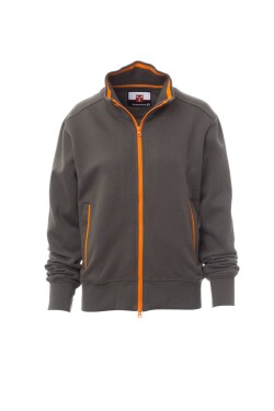 Dámská mikina Payper MELBOURNE Barva: Kouřová/ Oranžová, Velikost: XS (000015000113025XS)