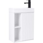 CERANO - Umyvadlová skříňka pro WC Sofia - bílá matná - 49,5x62x25 CER-670747