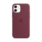 Apple iPhone 12 mini Silicone Case with MagSafe Plum MHKQ3ZM/A