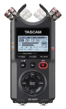 Tascam DR-40XP černá / Digitální rekordér / 4kanálový / USB audio interface / 2x XLR (DR-40XP)