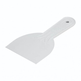 Špachtle hladká plastová, 100 mm, bílá