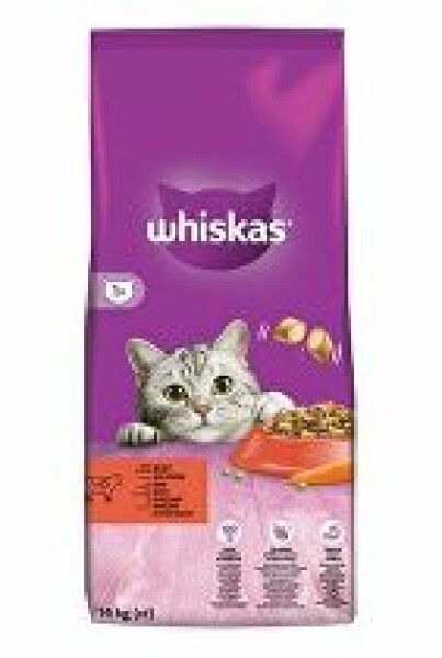 Whiskas Dry s hovězím masem 14kg