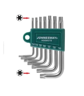 JONNESWAY Klíče TORX úhlové T10-T40 7ks (JH08M07S)