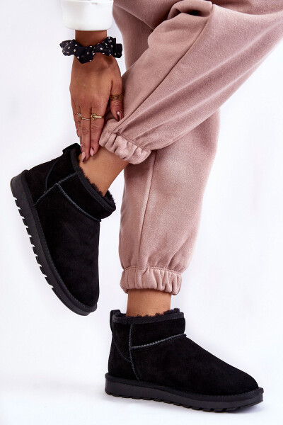 Dámské semišové nízké boty do sněhu Černe Shelie 37