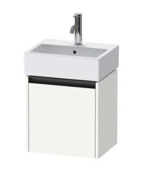 DURAVIT - Ketho.2 Umyvadlová skříňka 44x43x34 cm, 1 dvířka, panty vlevo, matná bílá K25070L18180000