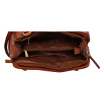 Luxusní dámská kožený kabelko batoh Katana Empathy, hnědý
