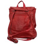 Trendy dámský koženkový kabelko-batůžek Alphonse, červený