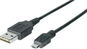 Sharkoon USB-A - Micro USB-B černý / Propojovací kabel / USB 2.0 / 3 m (4044951015504)