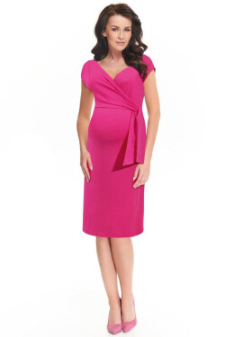 Dámské těhotenské šaty Italian Fashion tmavě růžová XL