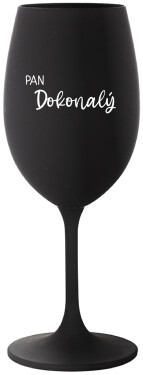 PAN DOKONALÝ černá sklenice na víno 350 ml