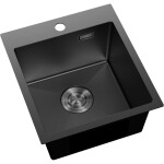 MEXEN - Solix ocelový dřez 1-bowl 400 x 450 mm, černá HC 6401401000-70HC