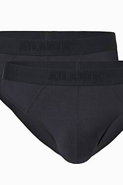 Pánské slipy 2 pack 016 graphite - Atlantic grafitová XL