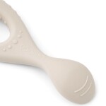 LIEWOOD Dětská lžička Liva Sandy Multi Mix Dino, béžová barva, plast