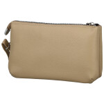 Trendy dámská koženková crossbody kabelka Aksila, béžová