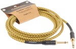 Cascha Professional Line Guitar Cable Straight Tweed Natural 3 m