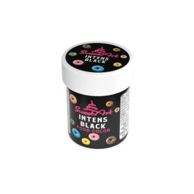SweetArt gelová barva Intense Black (30 g)