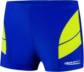 AQUA SPEED Plavecké šortky Andy Navy Blue/Green Pattern 28