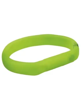 TRIXIE Obojek USB svítící plochý zelená / M-L / 50 cm / 18 mm (104732)