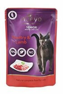 Nuevo kočka kapsa Senior Drůbeží a Jehněčí s rýží 85g