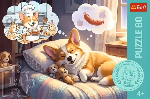 TREFL Puzzle Corgi v říši snů