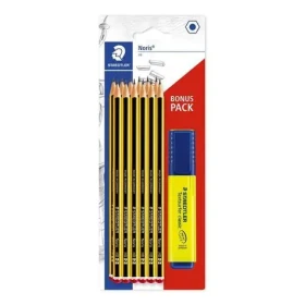 Staedtler Noris 120 HB / Grafitová tužka / šestihranná / 12 ks + zvýrazňovač (120 BK12P1)