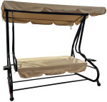 Rojaplast DE LUXE II zahradní houpačka kovová - hnědá