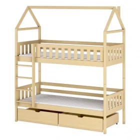 Posteľ Domček Gaja 90x200 pine