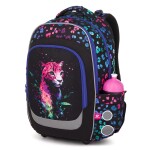 Školní batoh LORI s neonovým leopardem LORI 25074 SET LARGE