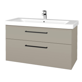 Dřevojas - Umyvadlová skříňka Q MAX SZZ2 105 - M05 Béžová mat / Úchytka T06 / M05 Béžová mat 331771H