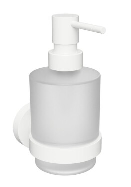 SAPHO - X-ROUND WHITE dávkovač mýdla 200ml, mléčné sklo, bílá mat XR103W