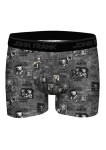 Pánské boxerky John Frank JFBDMOD188-DARK TEDDY