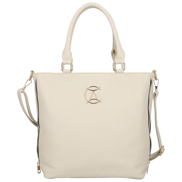 Stylová dámská koženková kabelka do ruky Basttilla, béžová