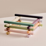 HAY Svíčky Square Candle set 4ks, reds and bordeaux