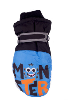 YOCLUB REN-0328C Chlapecké lyžařské rukavice modrá 14 cm