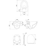 CERSANIT - SET B904 MZ MODUO PLUS OVAL CO BOARD SLIM DUR WO ŁW S701-724