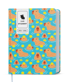 Týdenní diář Student 2025-2026 Baloušek - lamino - Kapybara