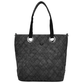 Trendy dámská koženková kabelka na rameno Priscila, černá