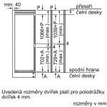 Bosch vestavná kombinovaná lednice Kis86afe0