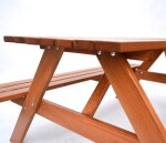 ROJA PIKNIK zahradní set dřevěný - 200 cm - lakovaný