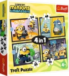 TREFL Puzzle Mimoni a monstra 4v1